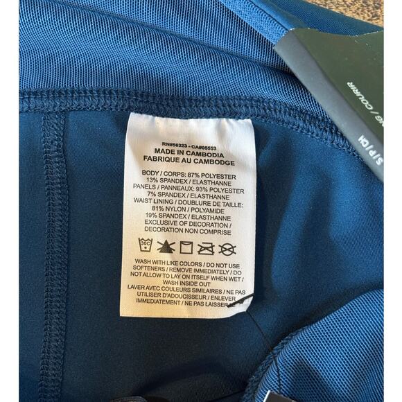 NWT Womens Nike Speed Tight Fit Blue Running Leggings Athletic Reflective Size S - Picture 11 of 12
